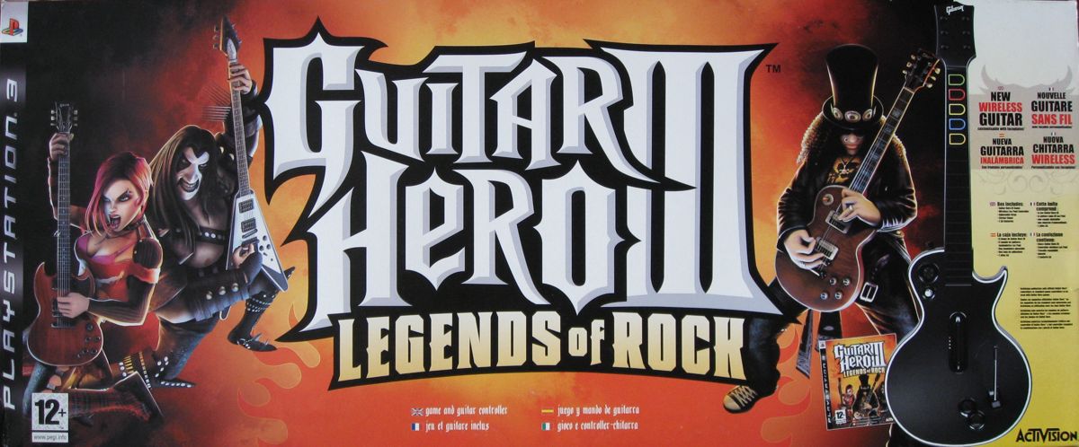 Guitar Hero III Legends of Rock box art for Playstation 3